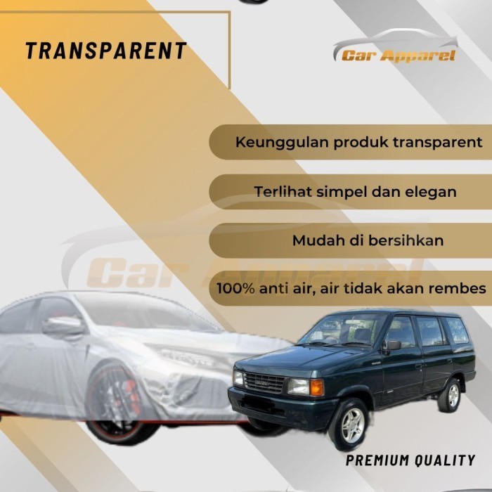 

Cover Mobil Isuzu Panther Kotak Royale 1991-1999 Transparan Body Cover