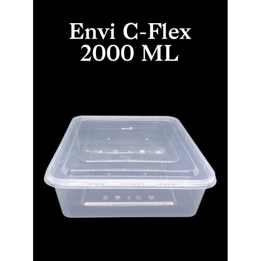 

*:*:*:*:*] Thinwall ENVI C-FLEX 2000ML FOOD CONTAINER TAHAN PANAS & FREEZER 25pcs