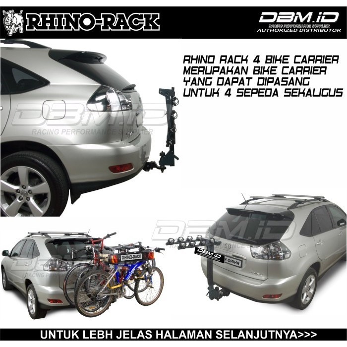 Rhino Rack 4 Bike Carrier Towing Rak Sepeda Belakang Mobil