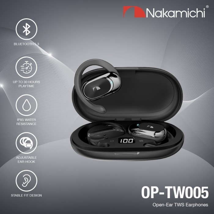 Nakamichi Op Tw005 Open Ear Hook True Wireless Bluetooth Earphone Tws