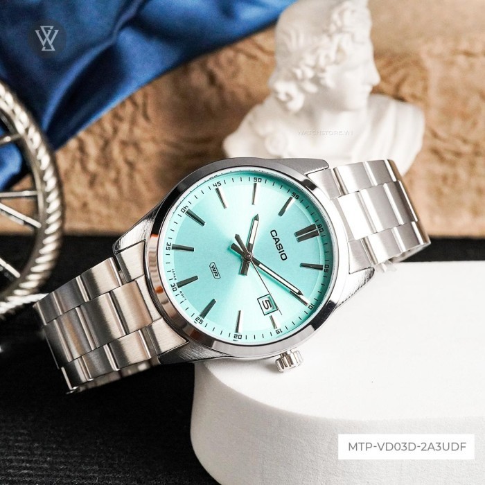 Casio Mtp-Vd03D-2A3Udf Jam Tangan Pria Analog Mtp-Vd03D-2A3 Tiffany