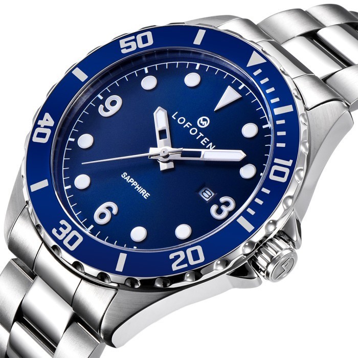Lofoten Watch - Jam Tangan Pria - Sapphire - F-6513M - Original