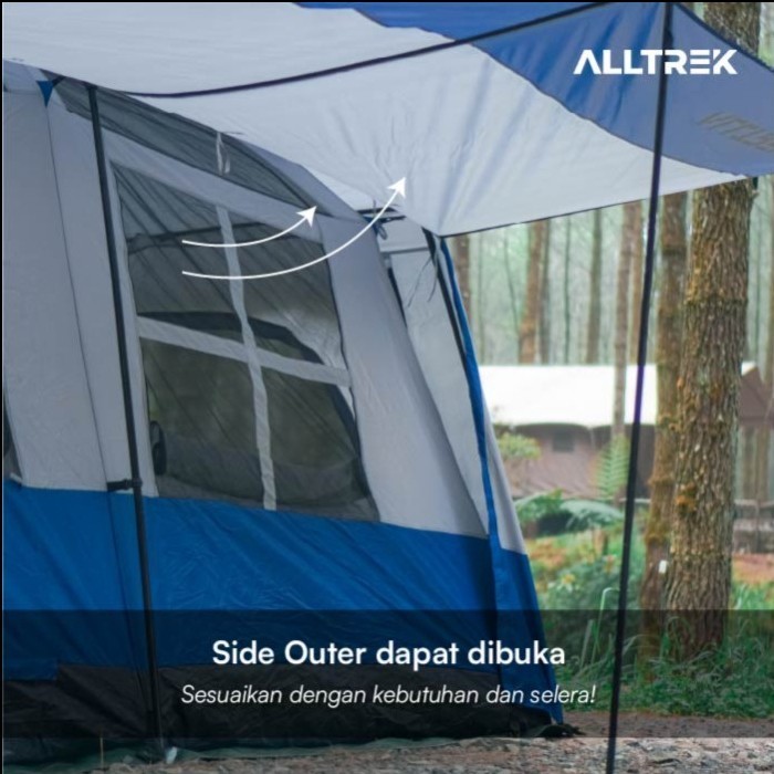 Alltrek Tenda Camping Tentastic Outdoor 1 Bedroom + 1 Guest Room