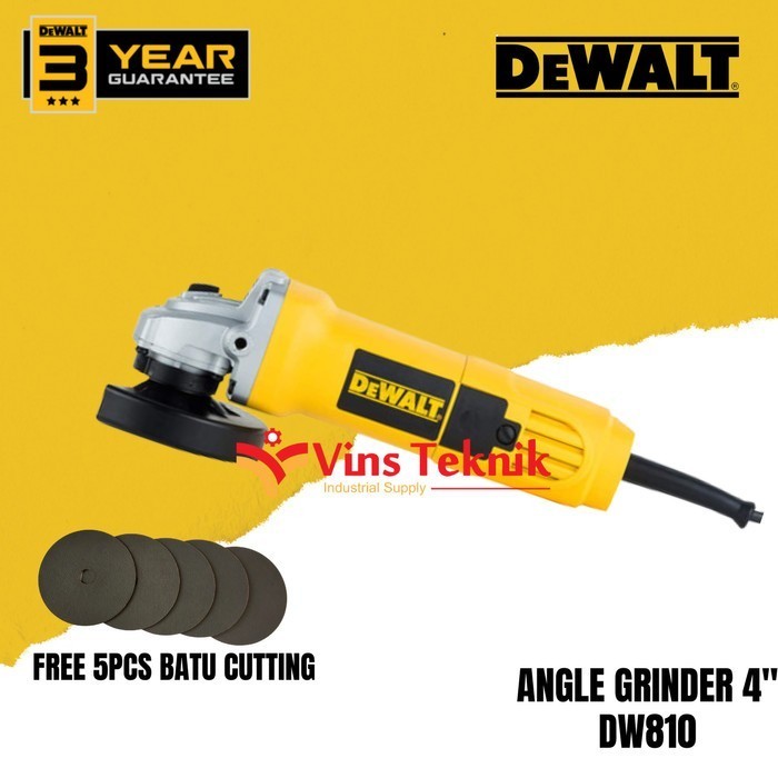 Dewalt Dw810 Mesin Gerinda Tangan 4" Dewalt Dw 810 Angle Grinder