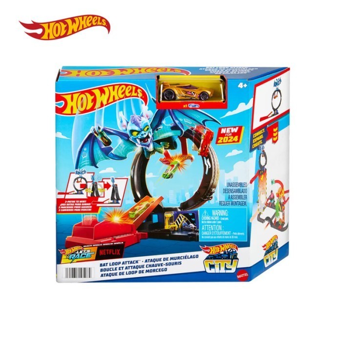 Hot Wheels City Bat Loop Attack - Mainan Trek Mobil Balap Termurah Terlaris Promo