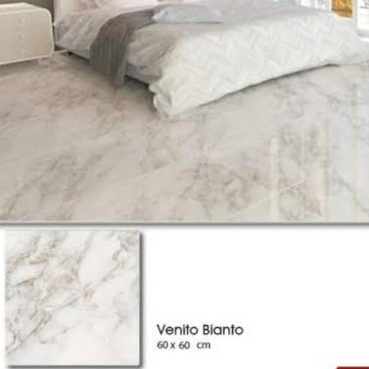 Diskon Besar Granit Motif Marmer Sandimas Venito Bianco 60X60
