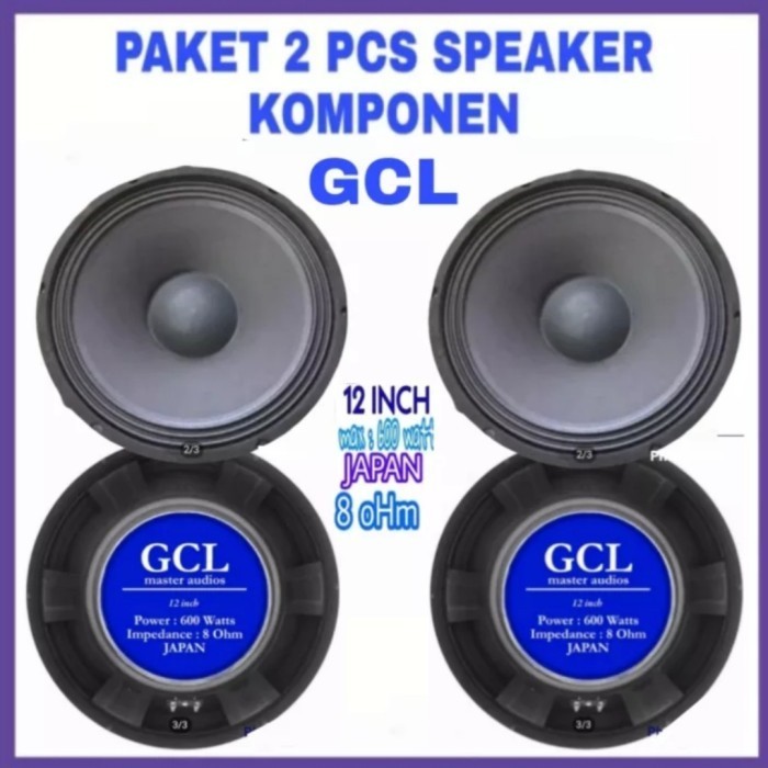 Masih Tersedia Komponen Speaker 12 Inch , 2 Pcs 600 Watt 8 Ohm, Master Audios.