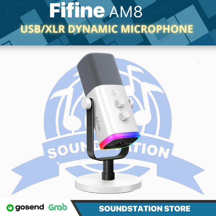 Fifine Ampligame Am8 Usb/Xlr Dynamic Microphone For Streaming, Gaming