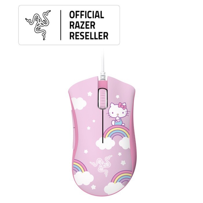 Razer Deathadder Essential & Goliathus Mouse Mat Bundle - Hello Kitty