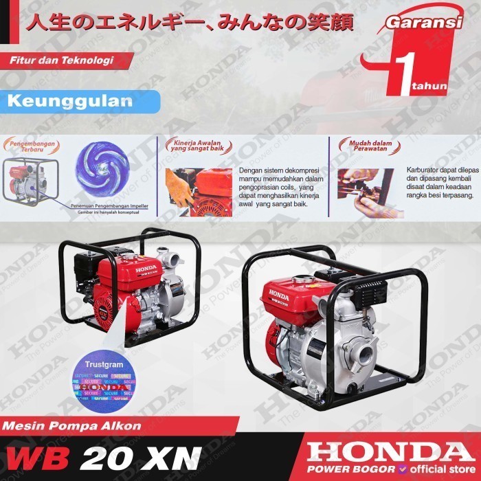 Honda Mesin Pompa Air Alkon Wb 20 Xn 2 Inch Pompa Air Irigasi Wb20Xn Termurah Terlaris Promo