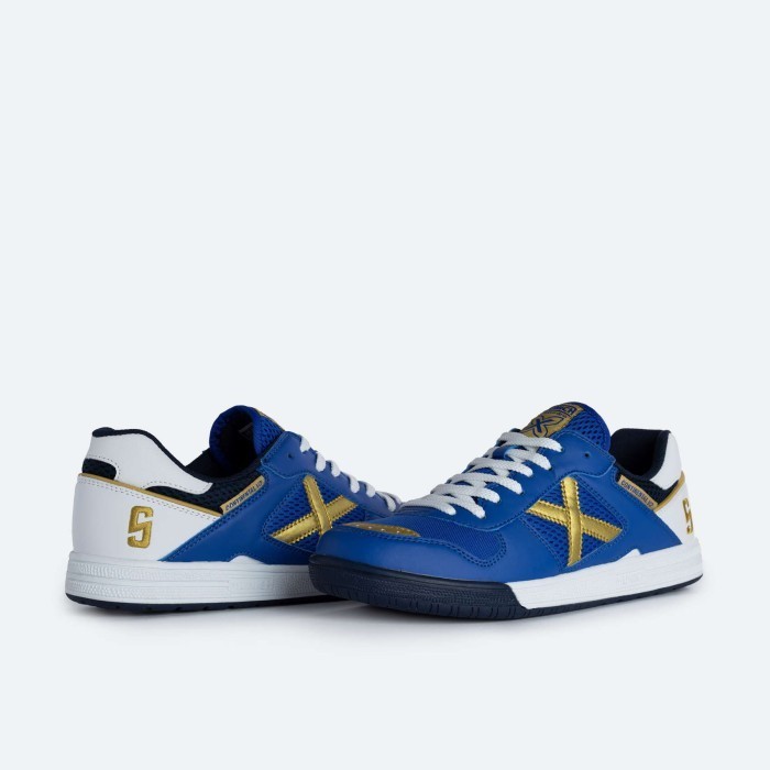 Sepatu Futsal X Munich Continental V2 45 - Blue White Termurah Terlaris Promo
