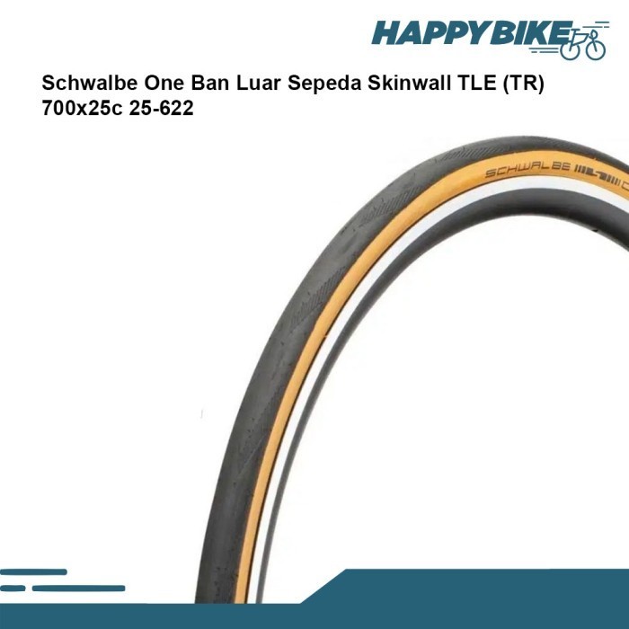 Schwalbe Ban Luar Sepeda Roadbike One Skinwall 700 X 25C Tle (Tr)