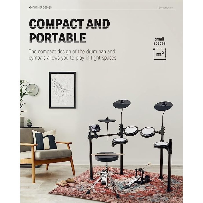Donner Ded - 100 Electric Drum Set Drum Elektrik Termurah Terlaris Promo