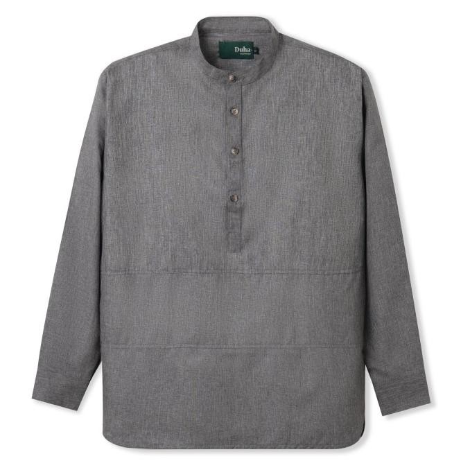 Baju Muslim Duha Muslimwear - Fadl Shirt - Misty Grey
