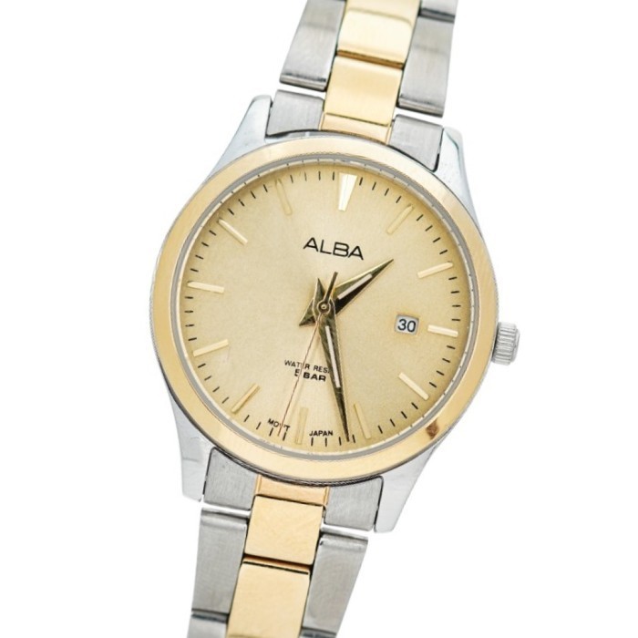 Jam Tangan Wanita Alba Quartz Stainless Steels Ah7Y02 Original