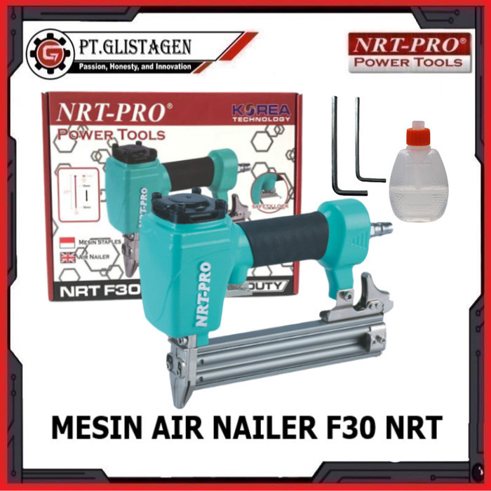 

TERBARU - Mesin Paku Tembak Lurus Air Nailer Staples Gun Angin NRT PRO F30 HD