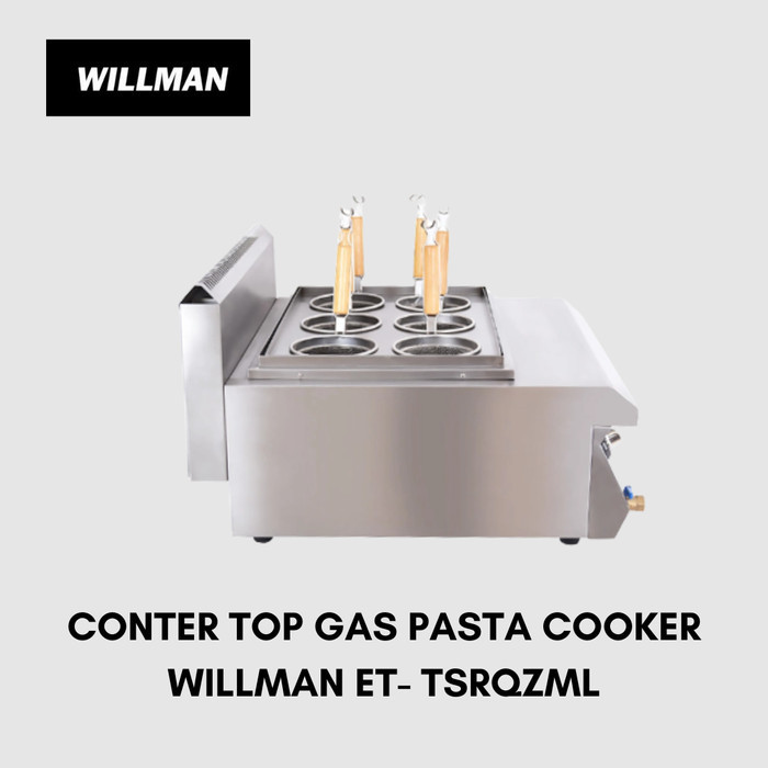 Counter Top Gas Noodle Cooker Kompor Rebus Mie Pasta 6 Tungku Willman