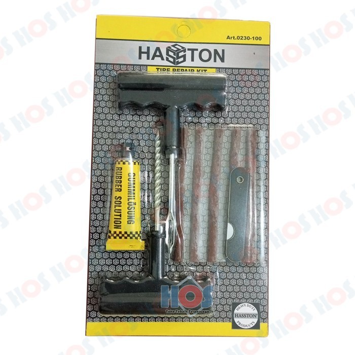 Buruan beli] Alat Tambal Ban Tubles gagang plastik + Lem Hasston 0230-100