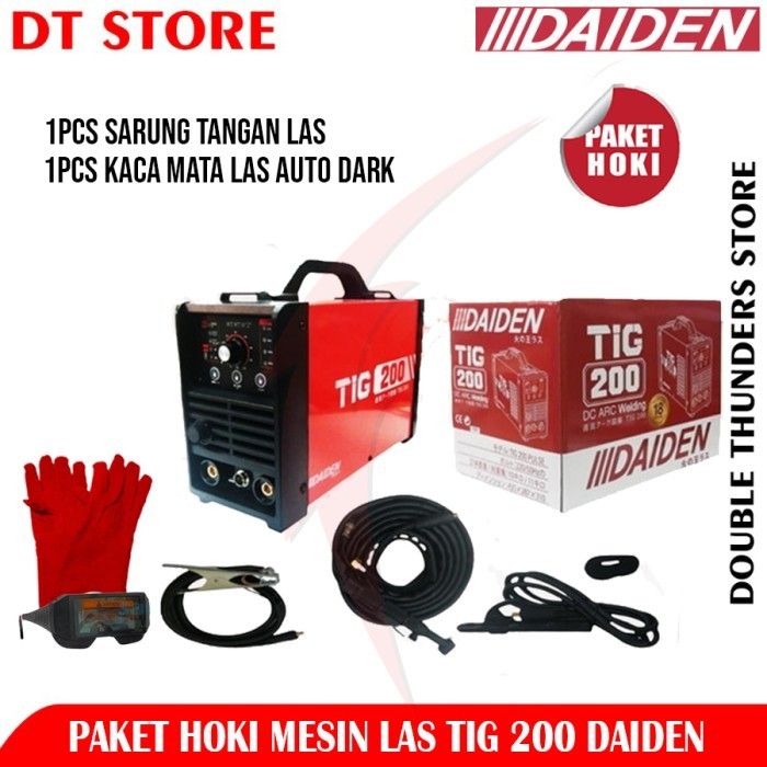 Daiden Mesin Las Tig 200 Dc Pulse / Travo Las Argon Inverter