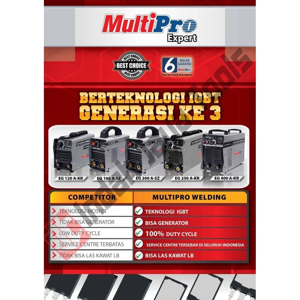 Multipro Eg 200 A Sz Mesin Las Listrik 200A Inverter Travo Las