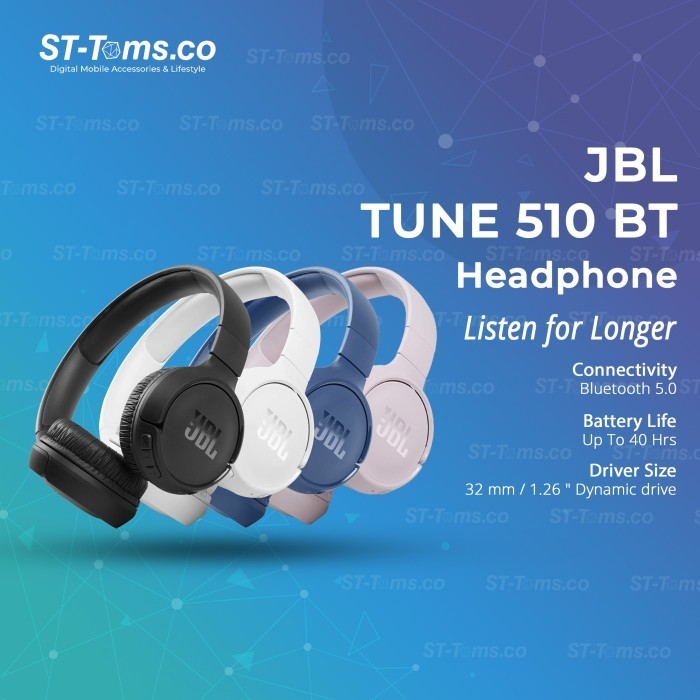 Jbl Tune 510Bt / T510Bt Wireless On-Ear Headphones