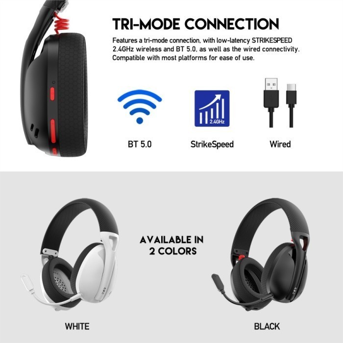 Fantech Tamago Whg01 Wireless Bluetooth Headset Headphone