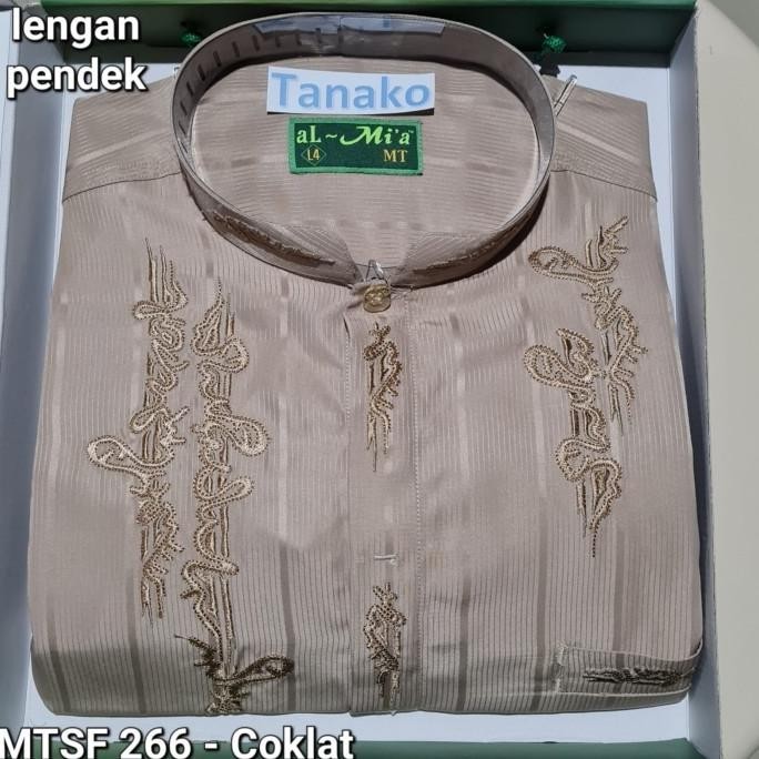 Baju Koko Lengan Pendek Koko Al Mia Mt Jumbo Big Size Almia Original