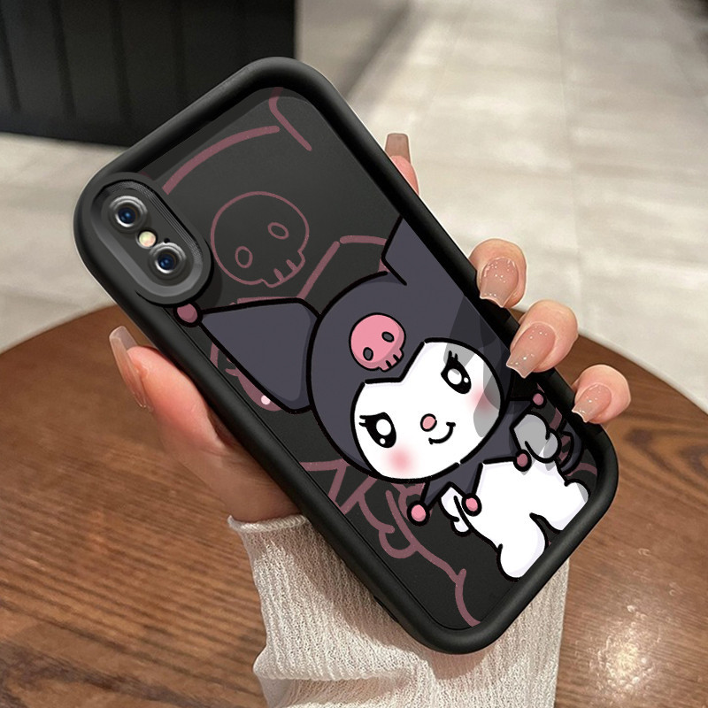 Casing Hp iPhone X Xs Xr Case pola Anjing kayu manis Dengan Kulomi lucu HP Softcase silikon Casing g
