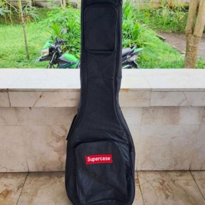 Terbaru TAS GITAR BASS ELEKTRIK TEBAL BUSA 6MM/SEMI HARDCASE GITAR BASS