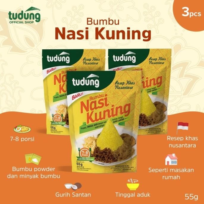 

Tudung Bumbu Nasi Kuning 55gr Bundling 3pcs