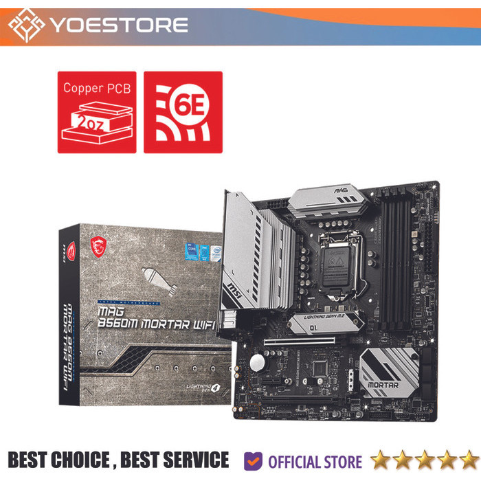 Msi Mag B560M Mortar Wifi Lga 1200 Gen 10 Dan 11