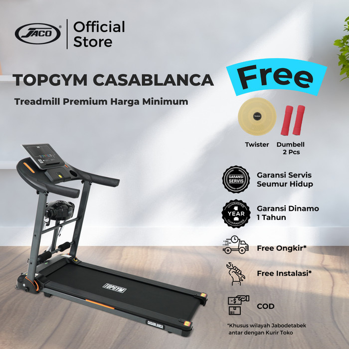 Alat Treadmill Olahraga Topgym Casablanca Free Ongkir Jabodetabek Jaco