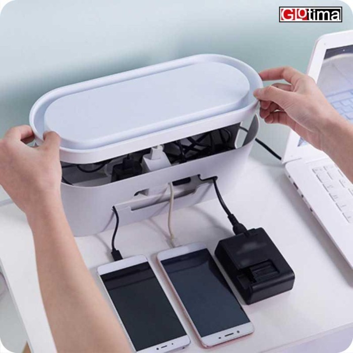 

KOTAK ORGANIZER KABEL CHARGER WIRE CABLE MANAGEMENT BOX