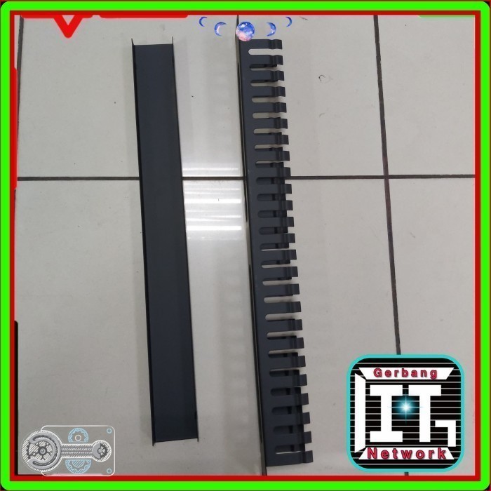 

WIRING MANAGEMENT 1U METAL / 1 PCS KABEL MANAGEMENT / PERAPI KABEL