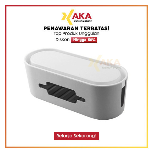 

KOTAK ORGANIZER KABEL DOFF MINIMALIS CHARGER WIRE CABLE MANAGEMENT BOX