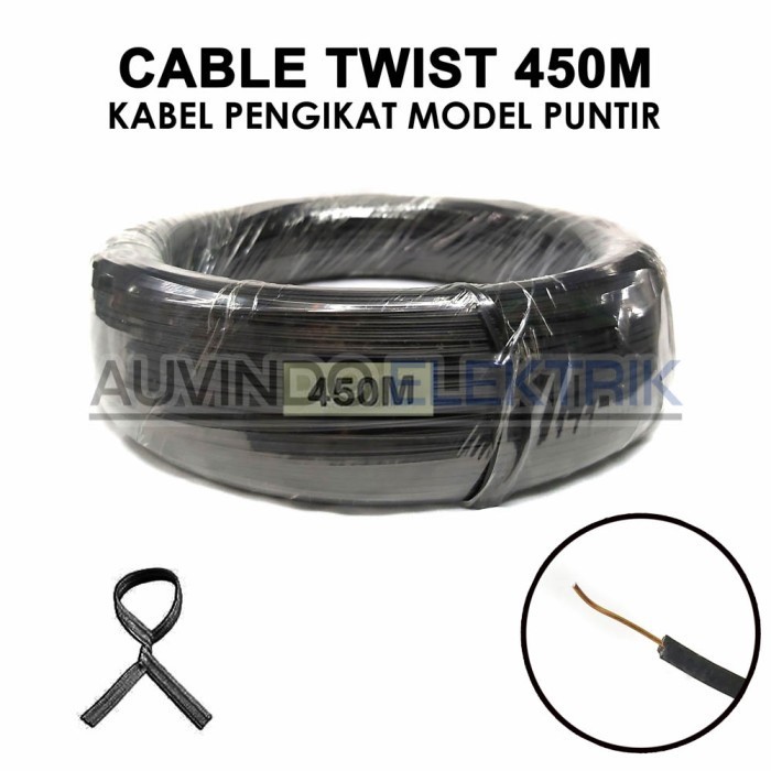 

MAGIC TWIST TIE 450M HITAM PENGIKAT KABEL KAWAT PUNTIR KABEL TWIST