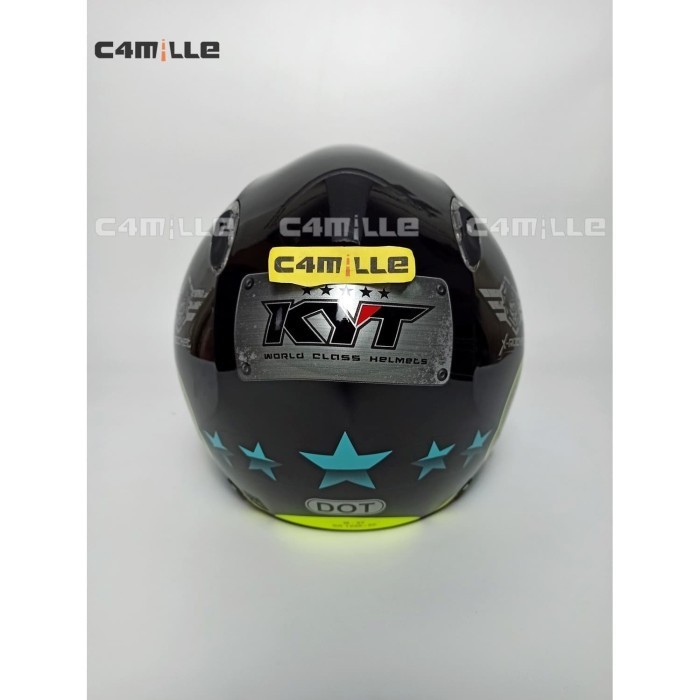 Helm Kyt X Rocket #3 Black Blue Full Face Xrocket