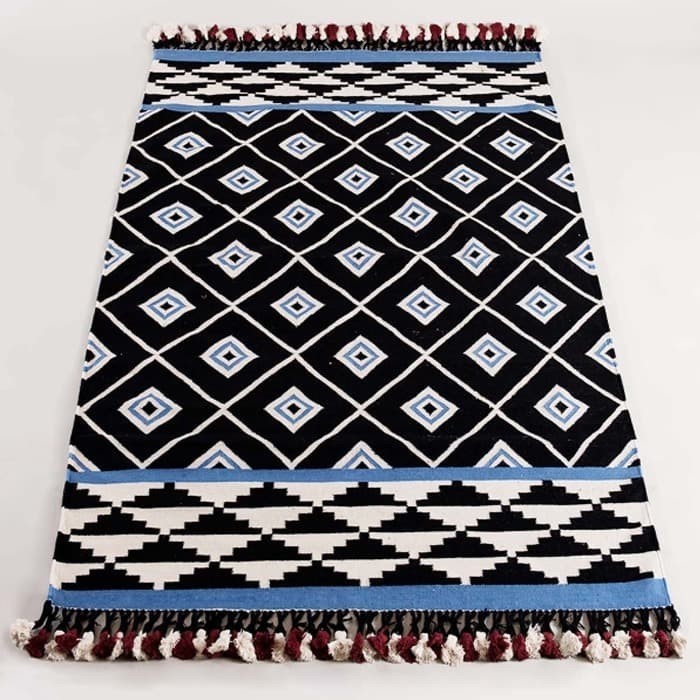 Zahret Karpet Rug Kilim Minimalis Nordic Maroko Ethnic