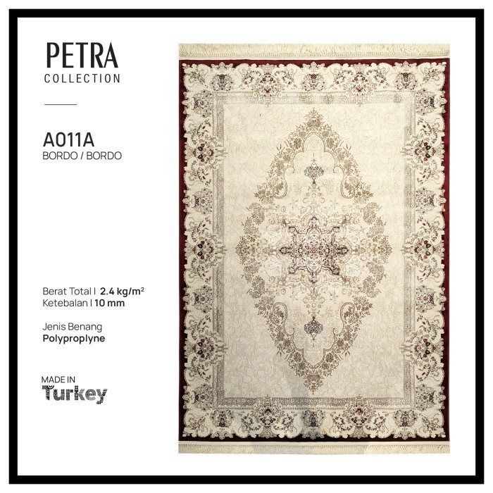Karpet Permadani Klasik Import Turki 160X230 - Petraa