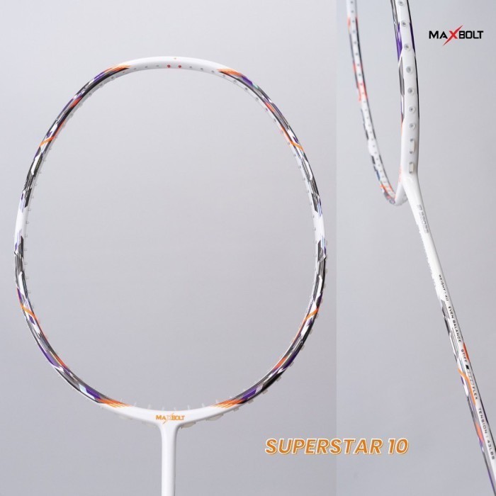 Raket Badminton Original Maxbolt Superstar Super Star 10 White