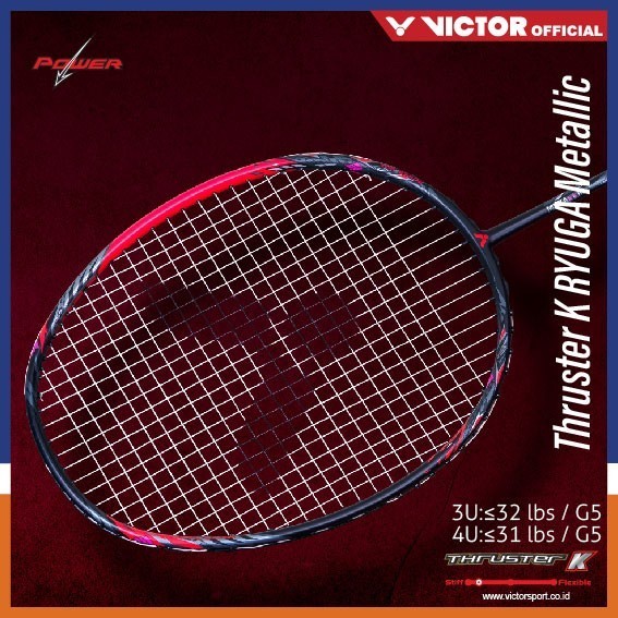 Raket Badminton Victor Thruster K Ryuga Metallic / Ryuga Metalic