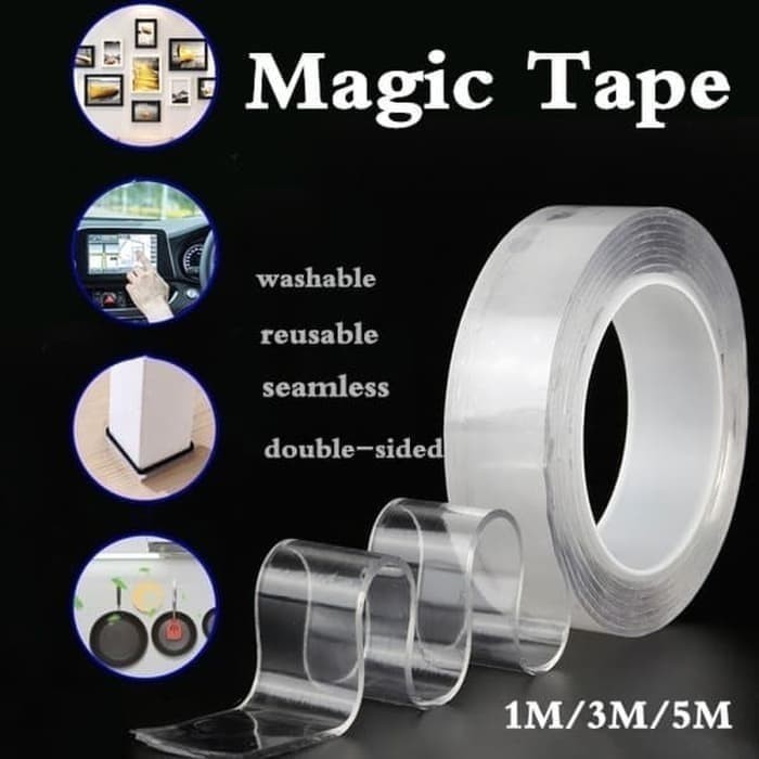 

DOUBLE TAPE NANO GEL BENING TAHAN AIR 3M X 30MM SUPER KUAT BISA CUCI