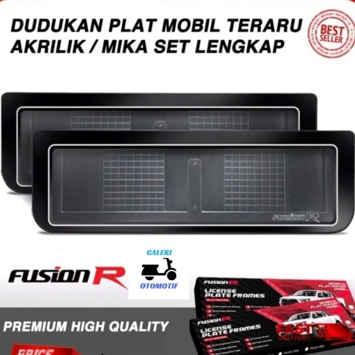 TEMPAT PLAT NOMOR MOBIL MIKA DUDUKAN BRACKET FRAME PLAT NOMER MOBIL
