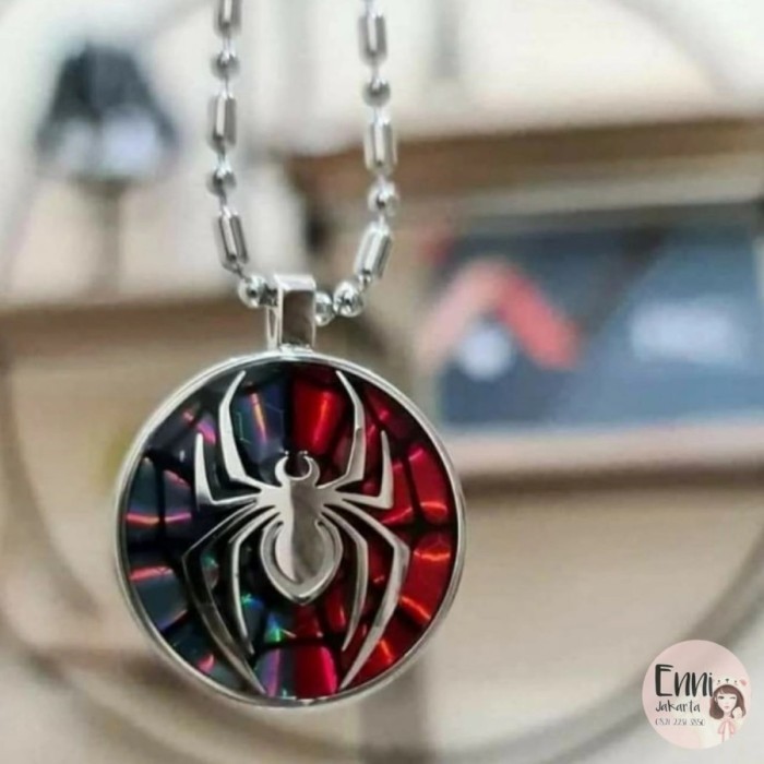 Kalung Kesehatan Lsm Spiderman Pendant Marvel Original Mci Mgi Radiasi