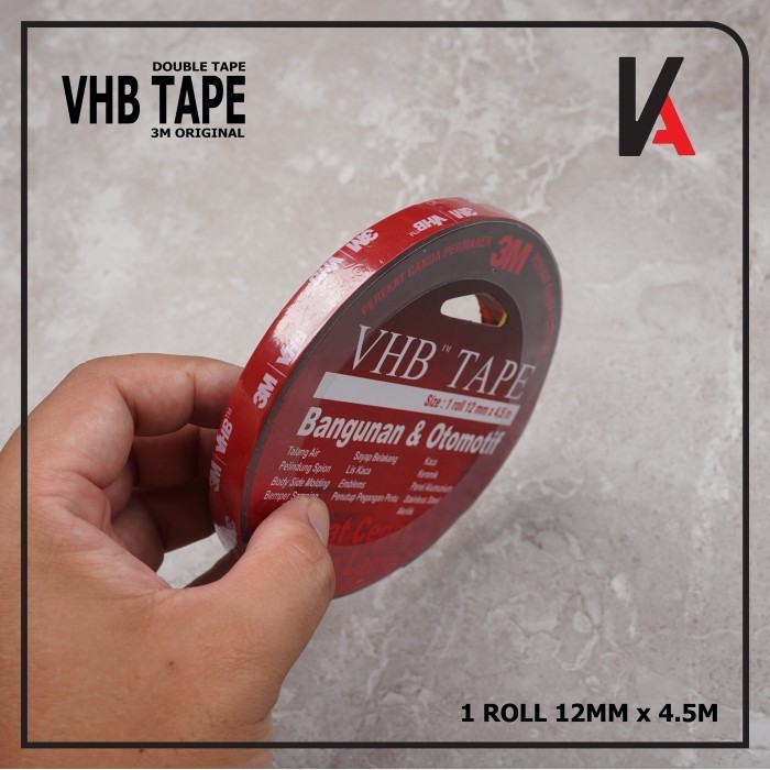 

PROMO 3m Vhb Double Tape Automotive 4900 Size 12mm X 4.5m Double Tape Mobil