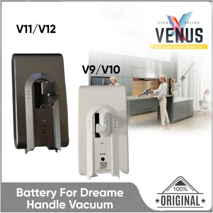 Battery Dreame V10 V9 V8 Handle Vacuum Cleaner - Baterai V11 V12 Batre