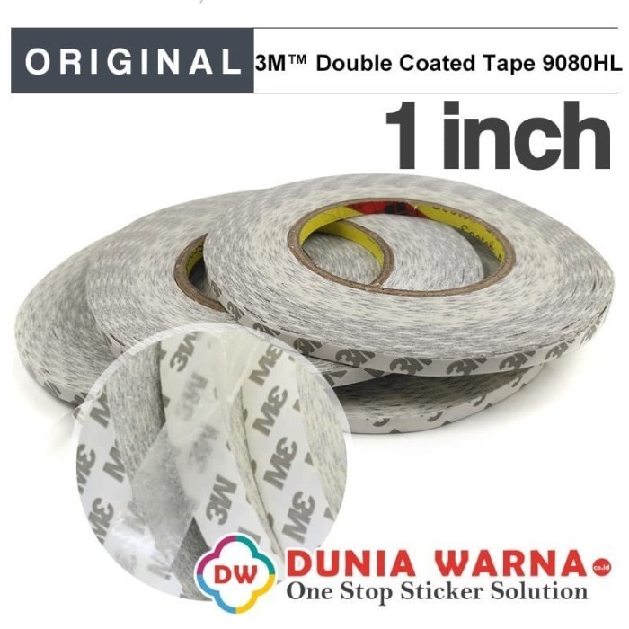 

JUAL 3M Double Tape Tissue 9080 Lebar 1 inch Roll 50 Meter