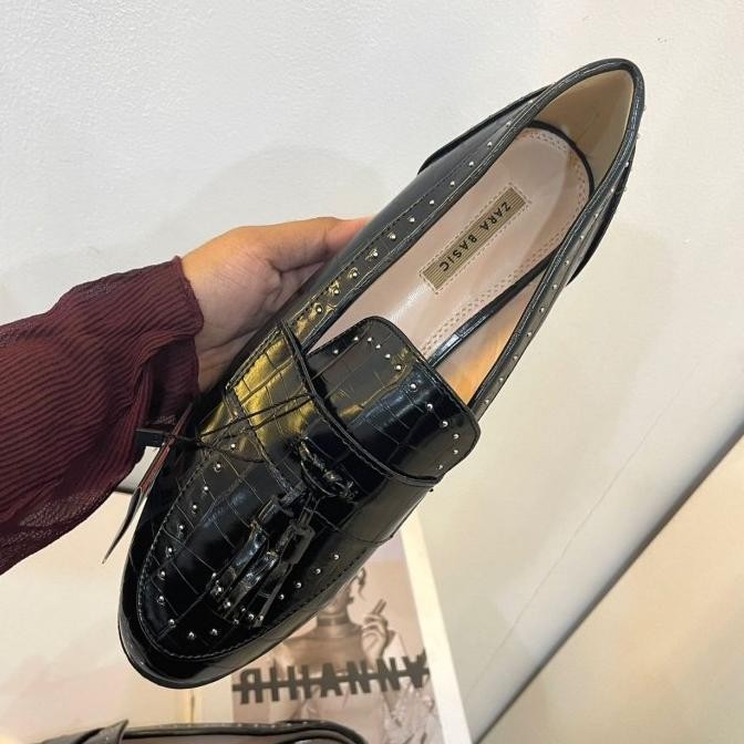 Sepatu Wanita Branded Import | Ddz-180 Loafers Flat Zara