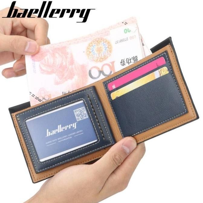 Dompet Pria Cowok Laki Anak Muda Lipat Casual Stylish Baellery Import