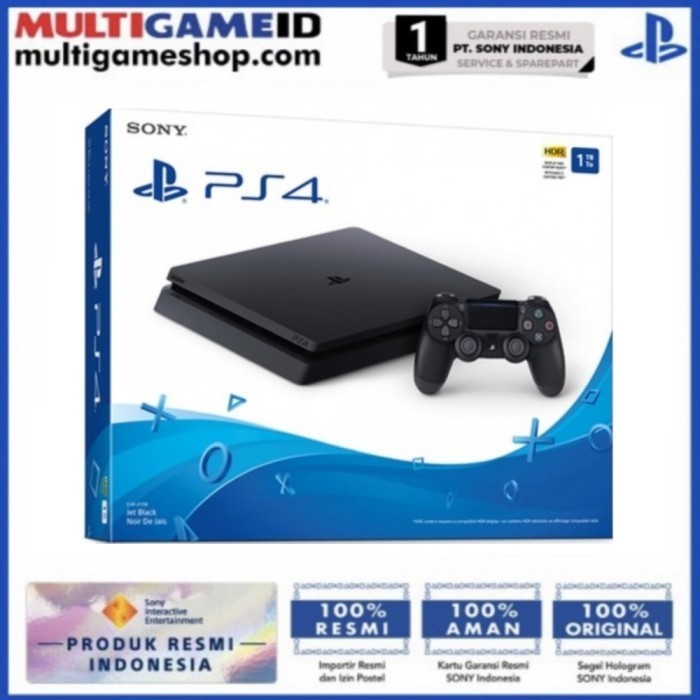 Ps4 Slim 1Tb Cuh-2218B Jet Black (Sony Indonesia)